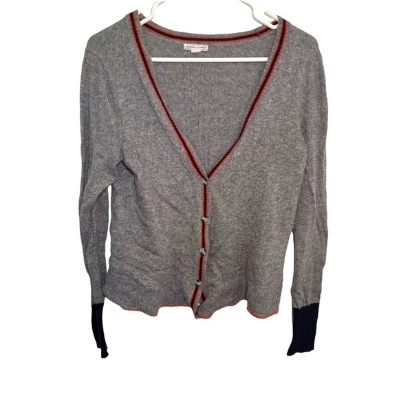 Melrose and Market Cardigan Sweater Gray Stripe - Picture 1 of 10